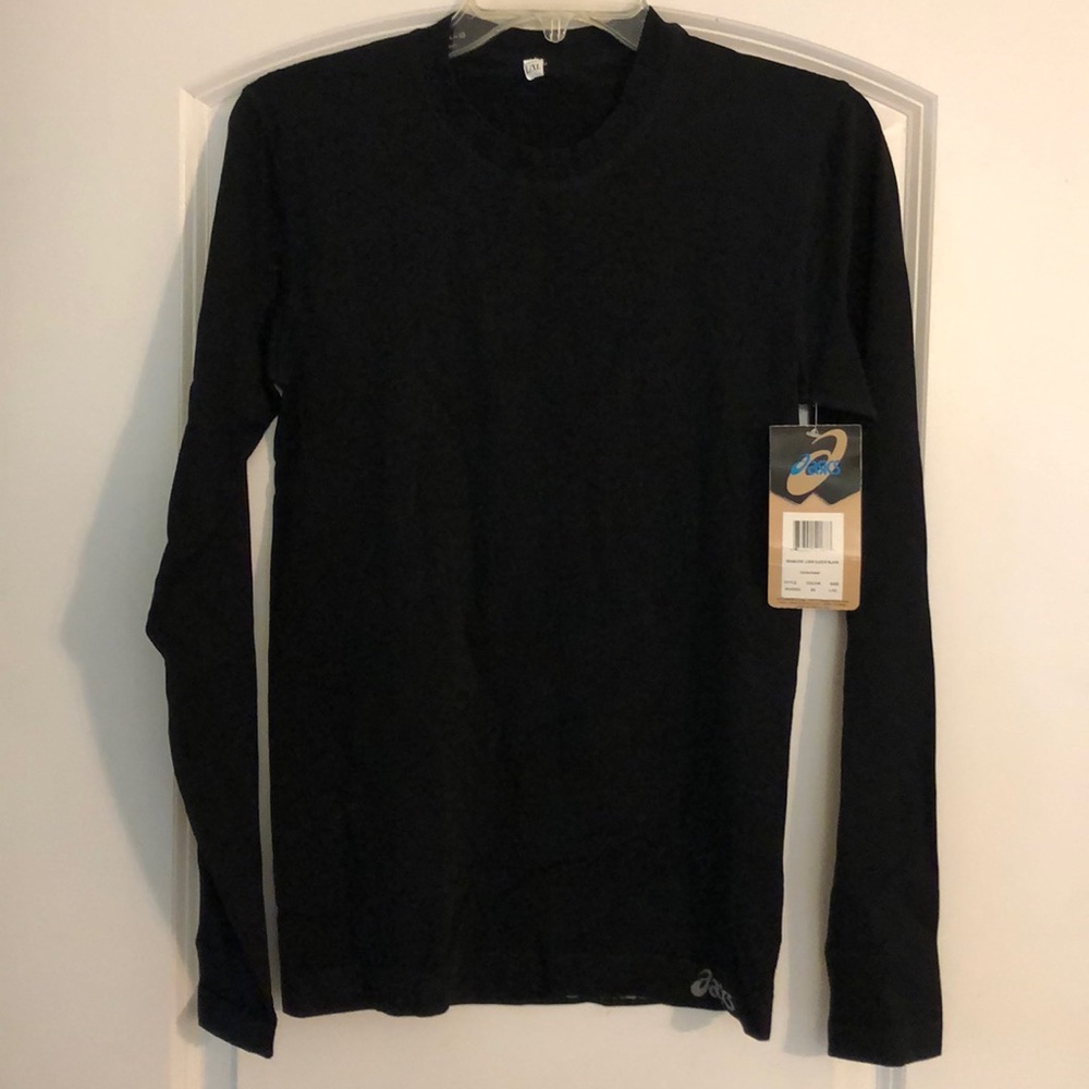 ASICS Seamless Long Black Shirt Size L/XL